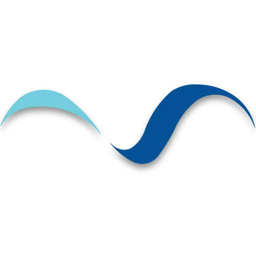 A blue wave is shown on the black background.